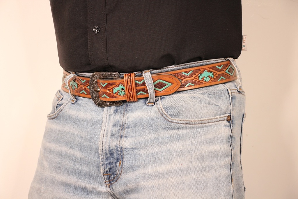CINTURON WESTERN AGUILA PINTADA MESACE