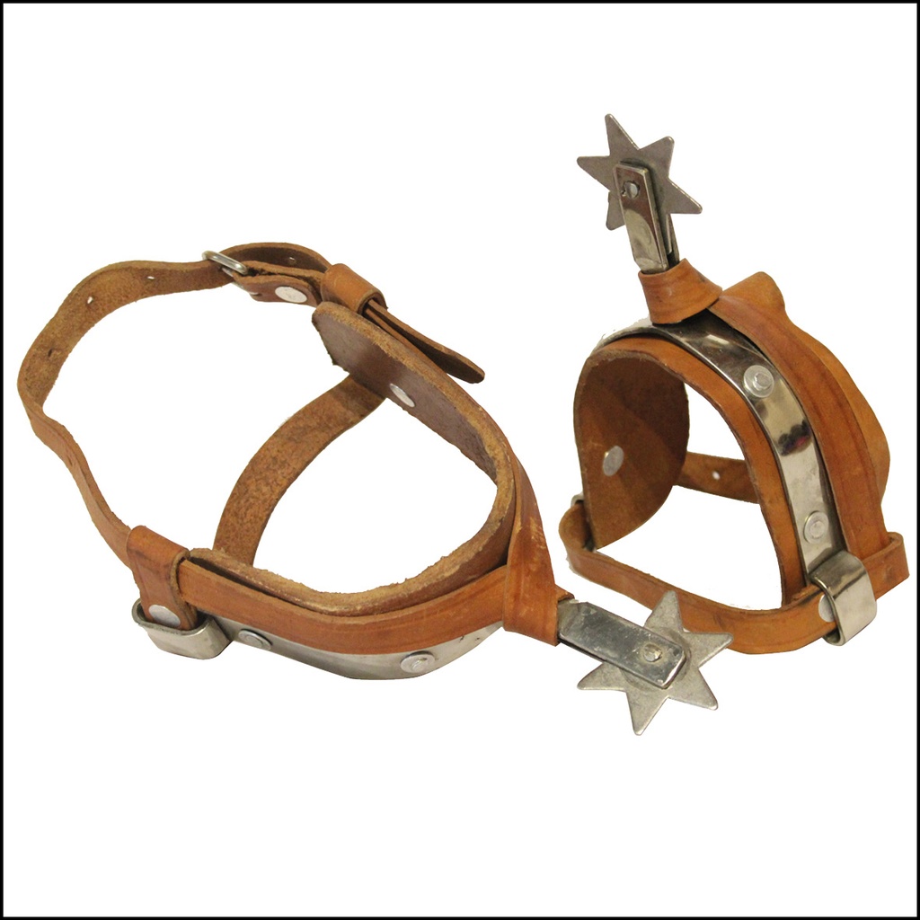 ESPUELAS CORTAS CUERO PAR MESACE