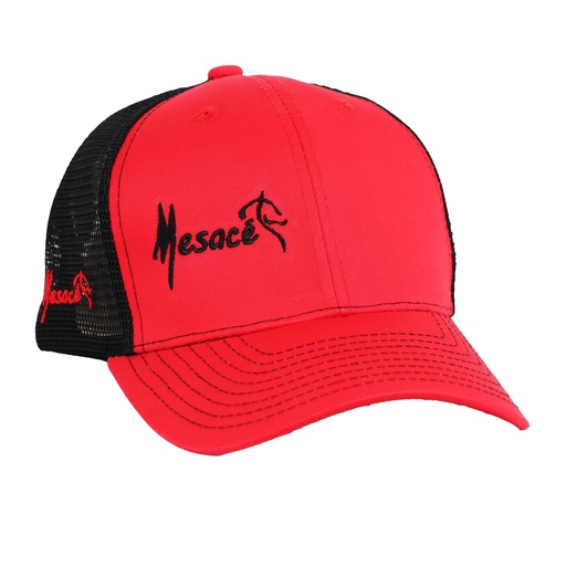 GORRA LOGO MESACE ROJO X NEGRO.