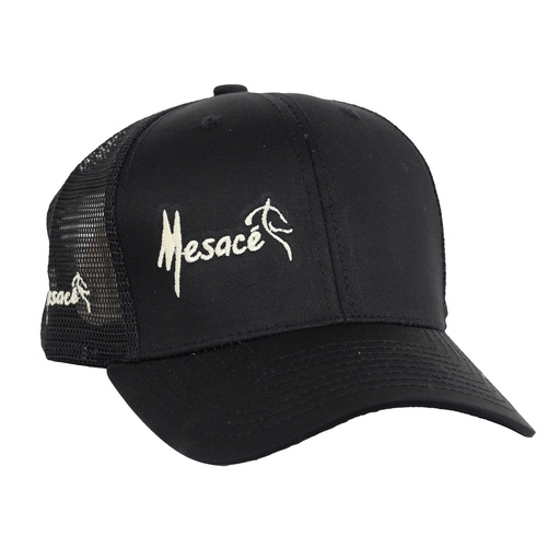 GORRA LOGO MESACE NEGRO X BLANCO.