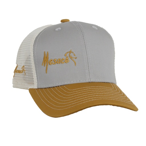GORRA LOGO MESACE GRIS X BEIGE.