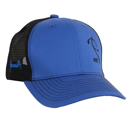 GORRA CABALLO MESACE AZUL X NEGRO.
