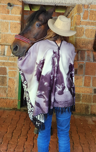 RUANA CABALLOS CORRIENDO.